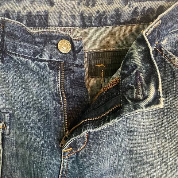 Polo Ralph Lauren Whitney Cropped Surplus Jeans Y2k Style Distressed Women's 12 - Picture 2 of 9
